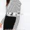 new style lady bulk stripe cropped sweatshirts two colors