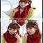 winter lady and women or men fashion pure color new warp neck knitting scarf factory
