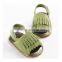 Rubber sole wholesale faux leather moccasins kids sandals china