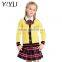 Custom kindergarten school uniform long sleeve solid knit sweater cardigan