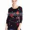 Women Black Sweater Christmas Clothesline Pattern Christmas Sweater Ugly