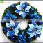Wholesale artificial christmas wreaths decorated plastic christmas wreaths