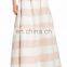 New Fashion Stripe Ball Long Maxi Skirt with Side-seam Pockets