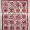 Indian Wholesaler  Gold Member Hot Selling Maroon Cut Work Applique Kantha Quilt