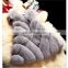 Luxury New Baby Blue Fox Fur Coat Woman Real Fur Coat For Winter Warm Plus Size