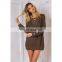 New design V-neck straps women sweater long sleeves sweater for ladies KMY1080