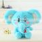 Free sample big ear toy elephant pink /blue /gray/yellow color custom cartoon lovely creative soft plush toys elephant