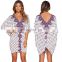 wholesale beach cover up beach wear Hawaii moroccan dress kaftan for sale Bohemian Crochet Fringe Swimsuit Bikini Cover-Up