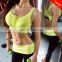 New Women Padded Top Athletic Vest Gym Fitness Front Zip Sports Bra Stretch Bra Wholesales