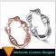Custom alloy Rose gold /Gold /Silver DNA hollow-out ring Spiral personality molecules boys finger rings