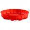 Free Sample Food Grade Heat resistant Nontoxic Silicone Cake Mold Baking Mousse Pudding Mold Tool Fruit Pie Plate