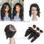 Top Quality Natural Color Straight 360 frontal lace closure with bundles