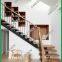 Shenzhen Yi Mei Deng stairs supply indoor straight beams steel wooden stairs simple and beautiful