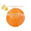 whistle ball with cute footprint pattern dog play and chew sound ball toy