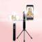 Unique Design Flexible Bluetooth Selfie Stick with Tripod and Flashlight