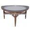 Customized Coffee Table  Insert Tempered Glass Top Hand Crafted wooden Frame for factory price