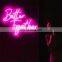 Custom Acrylic Neon Signs Led Signature better together Neon Light sign