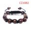 Adjustable semi-precious gold sand stone natural stone bracelet