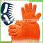 Silicone Oven Gloves With Fingers FDA Waterproof Glove BBQ Safety Glove