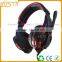 Best selling popular private mould fashion stereo 7.1 channel gaming headsets