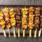 Disposable 10CM bbq tools natural color BBQ bamboo rotisserie skewer