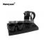 Honeyson new 0.6L double wall cordless water kettle hotel tray set