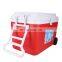 Fish car hiking hunting table cooler box trolley outdoor sample hot sale plastic camping cooler box with wheels