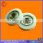 China Nylon Small Deep Groove Ball Bearings Roller Plastic Pulley Wheels with Bearings for Door Windows
