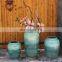 modern style blue tall big floor ceramic porcelain vase