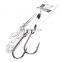 Tuna hook with steel wire rope boat hook 2 pieces in a box Carbon steel material