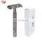 Traditional Metal Handle Double Edge Classic Reusable Brass Butterfly Shave Safety Razor