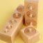 Knobbed Cylinder Montessori, Montessori Cylinders with Knobs Socket Montessori Materials Educational Toys (Set of Four)
