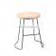 Simple And Exquisite Design Durable Black Tall Wood Counter Bar Stool