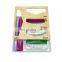 New Design Plastic Ziplock Bag Storage Organizer with Bamboo Sliding Lid for Kitchen Drawer