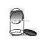 Hot Sale Modern Design Black Standing Makeup Mirror with storage cosmetic mirror