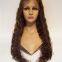 Midium Brown/ Transparent Full Lace Water Wavy Human Hair Wig