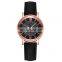 Starry Sky Dial Watches for Women Fashion Roman Scale Rhinestone Leather Ladies Quartz Women  Fashion Watches