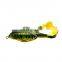 Byloo China Famous Mini High Quality Realistic 3d Rubber Top Water Floating Jump Minnow Plastic Jigging Lucana Soft Frog Fishing