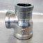 Galvanized gas fire marsteel cast iron tee 15 galvanized tee pipe fittings
