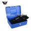 selling well all over the world metal cash box with lock metal money box