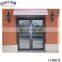 Top Quality Aluminum Casement Door Grill Design Aluminum Front Door Hot Sale