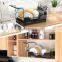 Dish Drying Rack, Kitchen Small Dish Drainer, Durable Stainless Steel Dish Rack with Wine Glass Rack and Drainboard