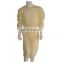 Elastic Cuffs Waterproof Non Woven Disposable Isolation Cover Gown for Visitors