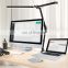 Flexible Double Heads LED Desk Lamp Office Architect Swing Arm Clamp Eye-Caring Desk Lamp 3 Modes Lighting Brightness Adjustable