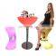 Party Furniture /patio Furniture Color Changing Led Outdoor Light Illuminated Led Glowing Cocktail Table and Chair Seat