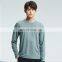 Wholesale Quick Dry Athletic Soft Slim Fit Sports T Shirt Men's Workout Trainig Crewneck Stretch Long Sleeve Gym Fitness Shirt