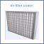 Air filter screen primary effect plate air filter