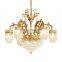 luxury hotel crystal pendant lamp brass antique chandeliers cristal gold chandelier