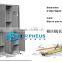 School Furniture Type 6 Compartment Metal Locker Design 3 Wide 2 Tier Style Metal School Locker For 6 Person