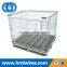 Supermarket stackable metal storage wire cage